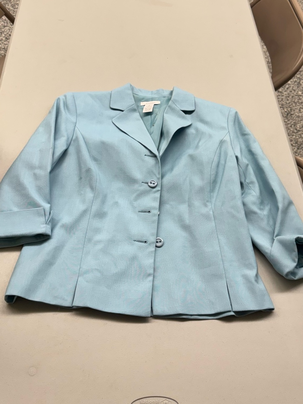 dressbarn Light Blue super cute Women's Blazer professional work office event